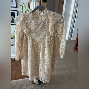 H&M Cream Lace Formal Kids Dress